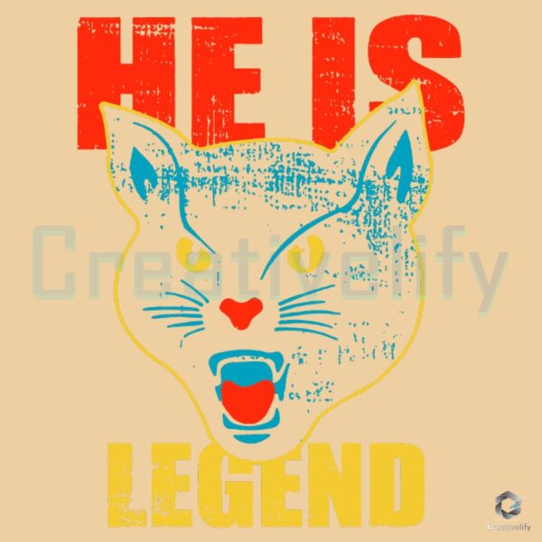 He Is Legend SVG Black Cat Design