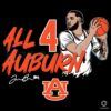 Johni Broome All for Auburn Tigers Basketball PNG