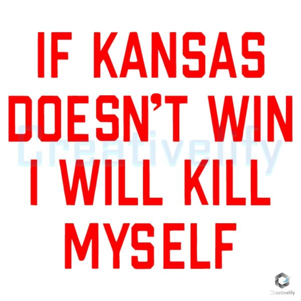 Kansas Must Win or Else SVG Design