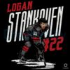 Logan Stankoven 22 Carolina Hockey PNG Design