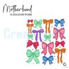Motherhood Is Kingdom Work Coquette Bow PNG Design