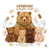 Motherhood Is Kingdom Work Mama Bear PNG Design
