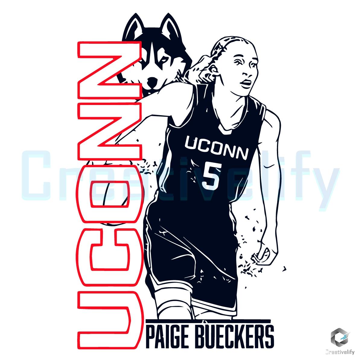 Paige Bueckers SVG Vertical Layer Uconn Basketball Art - CreativeLify