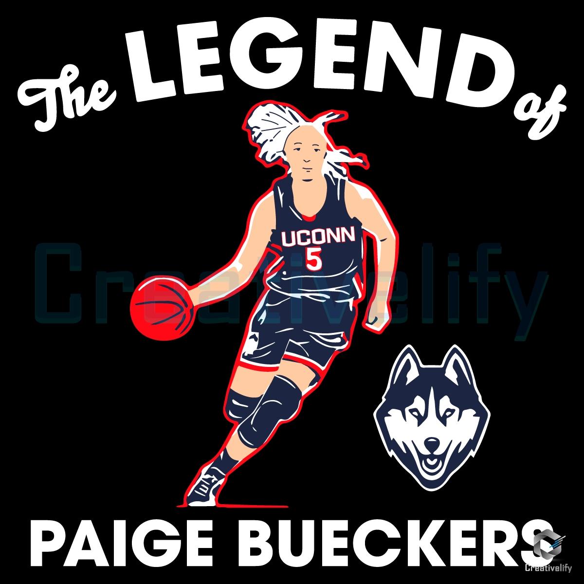 Paige Bueckers Uconn Huskies Basketball SVG A True Legend - CreativeLify