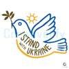 Peaceful Dove I Stand With Ukraine PNG
