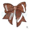 Personalized Football Bow PNG Design