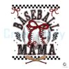 Retro Baseball Mama Checkered Bow PNG Cute Stylish Design