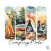 Retro Camping Mode PNG Family Adventure in Summer Style