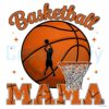 Retro Gameday Basketball Mama PNG Design
