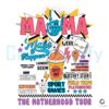 Retro Mama SVG The Motherhood Tour Skeleton Hand Design
