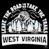 Retro Take the Trails Skip the Road West Virginia SVG