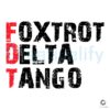Retro Vintage Foxtrot Delta Tango AntiTrump SVG Design