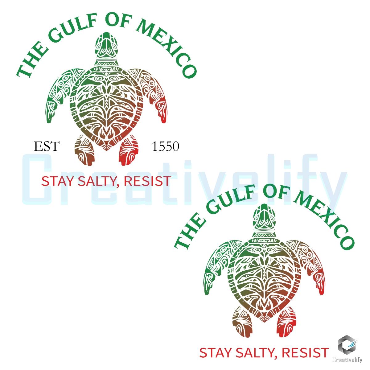 Stay Salty Sea Turtle SVG Gulf of Mexico Since 1550 Stay Salty Sea Turtle SVG Gulf of Mexico Since 1550