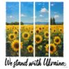 Sunflower Field PNG We Stand With Ukraine