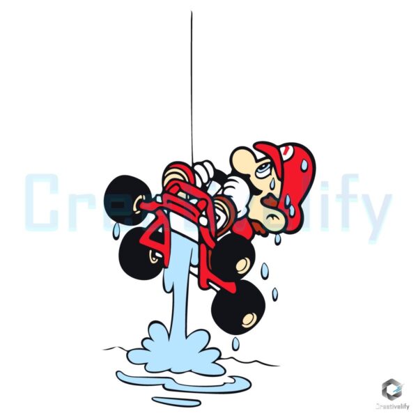 SVG of Mario Kart Mishap Snatched by the Claw