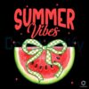 Sweet Summer Vibes Coquette Bow Watermelon PNG