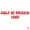 Vintage 1569 Gulf of Mexico Map SVG