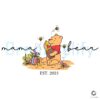 Vintage Mama Bear SVG Winnie the Pooh Est 2025 Design