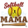 Vintage Softball Mama Gameday PNG