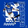 Abdul Carter 90s Throwback New York Giants SVG Design