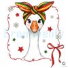 Adorable Juneteenth Goose with Coquette Bow PNG