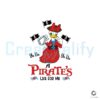 Ahoy Donald Duck Pirate Life SVG Design