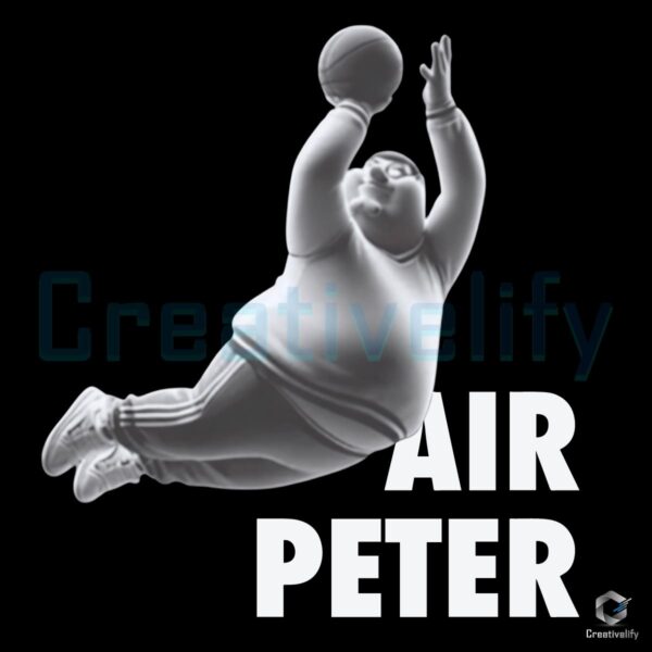 Air Peter Hilarious Family Guy PNG Featuring Peter Griffin