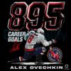 Alex Ovechkin 895 Career Goals PNG Washington Capitals Grunge Style