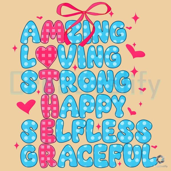 Amazing Loving Strong Mom Graceful Happy PNG Design