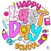 Bright Fun Last Day of School Icons PNG Format