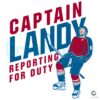 Captain Landy Ready for Action Gabriel Landeskog PNG