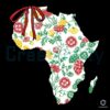 Chic Coquette Africa Map Juneteenth PNG Design