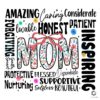 Chic Floral Mom Word Art PNG for Coquette Style Lovers