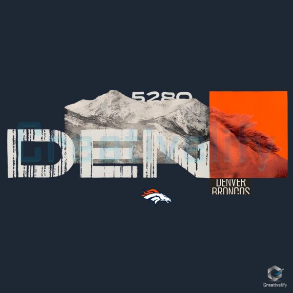 Denver Broncos 2025 NFL Draft Cluster PNG Design