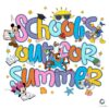 Disney Friends Celebrate Schools Out Summer Fun PNG