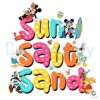 Disney Friends Sun Salt Sand Summer Beach PNG