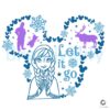 Disney Magic Anna Let It Go Mouse Heart SVG Design