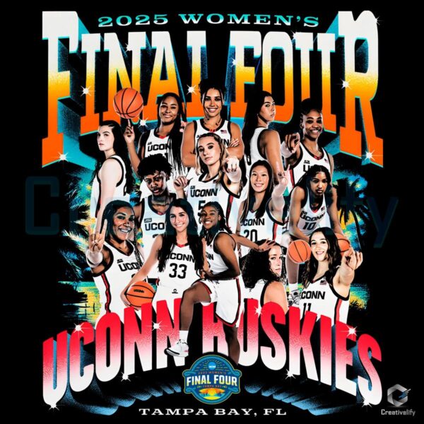 Final Four 2025 UConn Huskies PNG Tampa Bay Showdown