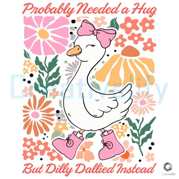 Funny Coquette Mama Goose SVG Floral and Fabulous Design