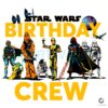 Galactic Star Wars Birthday Crew Matching PNG Design