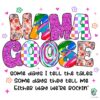 Glittery Retro Mama Goose Quote PNG Design