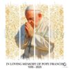 Honoring Pope Francis 19362025 Tribute PNG Design