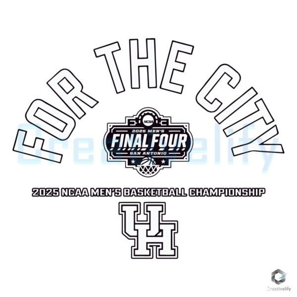 Houston Cougars Final Four SVG For the City Basketball Pride