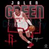 Jalen Green Shattered Signature Houston Rockets PNG