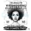 Juneteenth Freedom 1865 Black Is Beautiful PNG Design