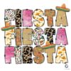 Leopard Sombrero Fiesta Vibes PNG Download
