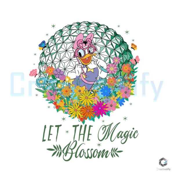 Let the Magic Blossom at Epcot Daisy PNG Design