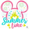 Mickey Mouse Castle Summer Fun SVG Design