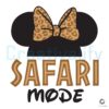 Minnie Mouse Safari Vibes Leopard Pattern SVG