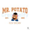 MR Potato Toy Story Design SVG